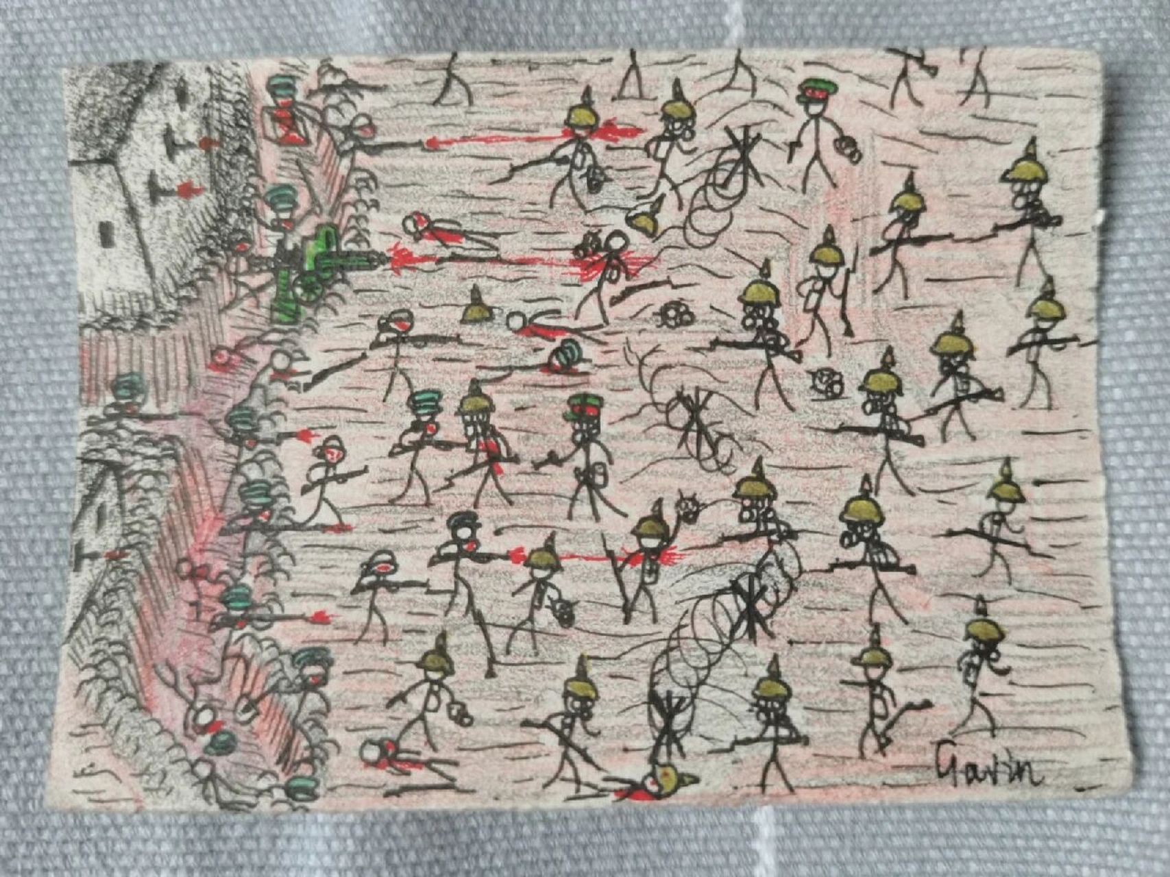 次世界大战期间,俄国城防部队驻守波兰奥索维茨城堡(twierdzaosowiec)