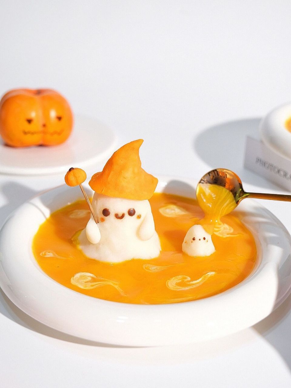 万圣节99小幽灵南瓜浓汤03一起来吃小可爱97   万圣节99马上
