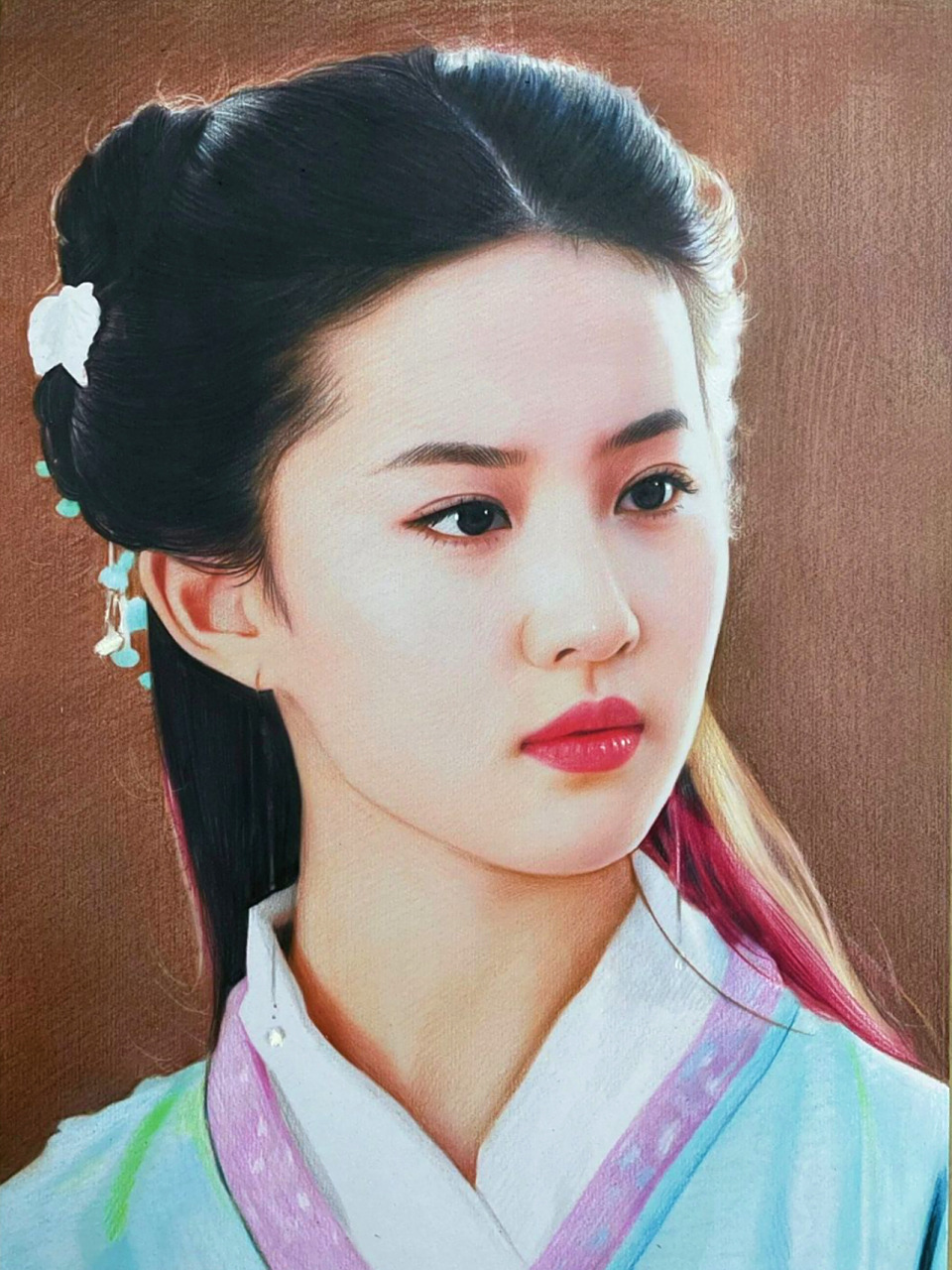 客单 | 手绘彩铅画(刘亦菲)