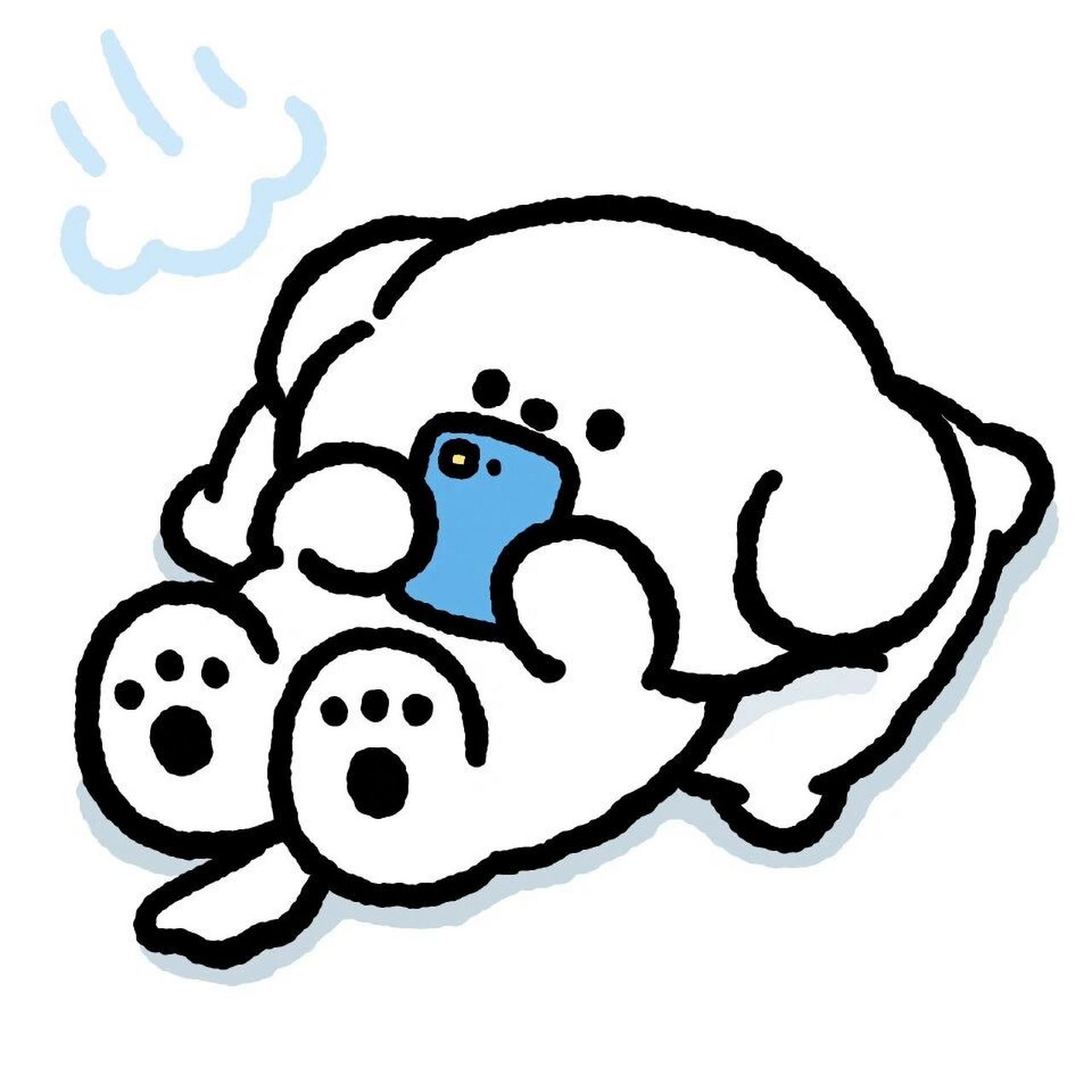 头像分享|动漫卡通 可爱简笔画小狗头像 #闺蜜头像# #头像# #头像分享