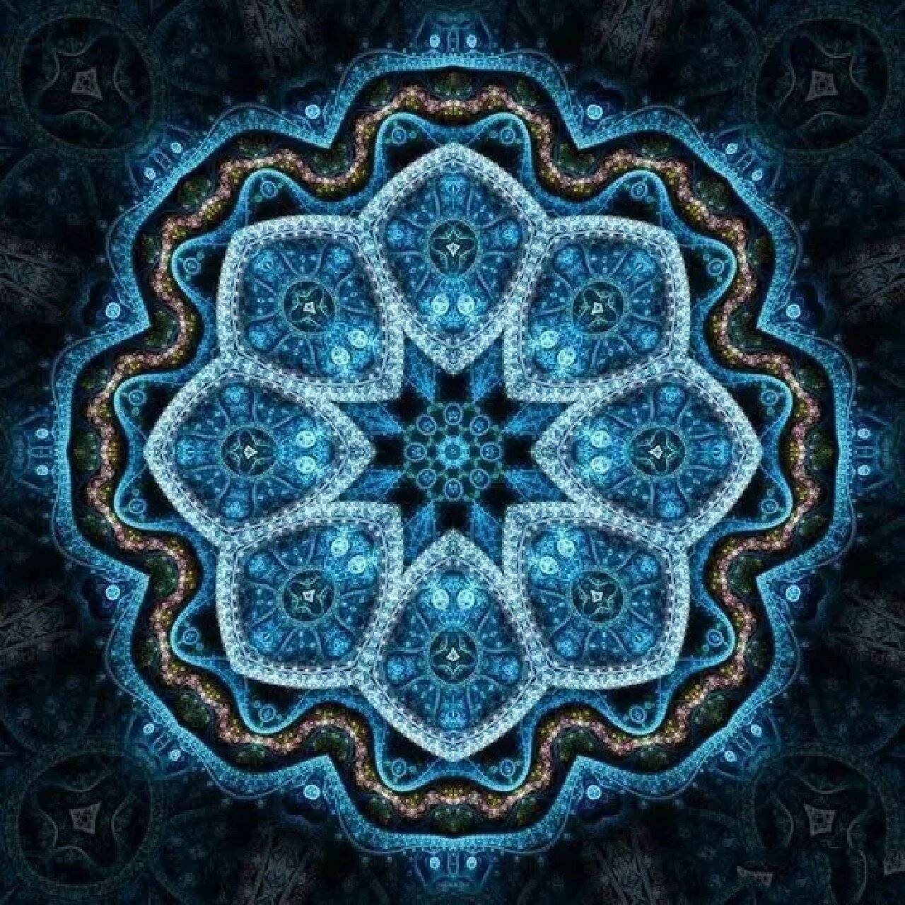 36张曼陀罗能量图,具足圆满无缺的神秘力 曼 陀 罗 为藏传佛教术语,即