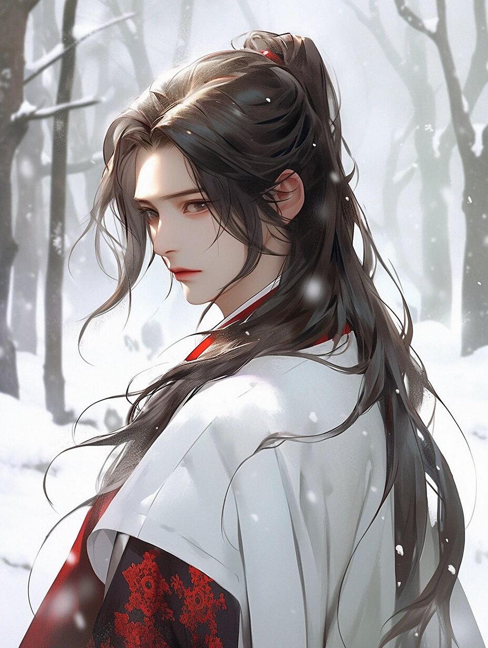 古风美男 | 白衣覆雪 谁家少年