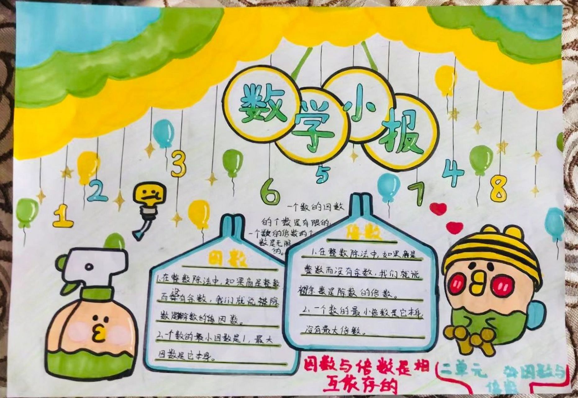 数学小报 五年级下