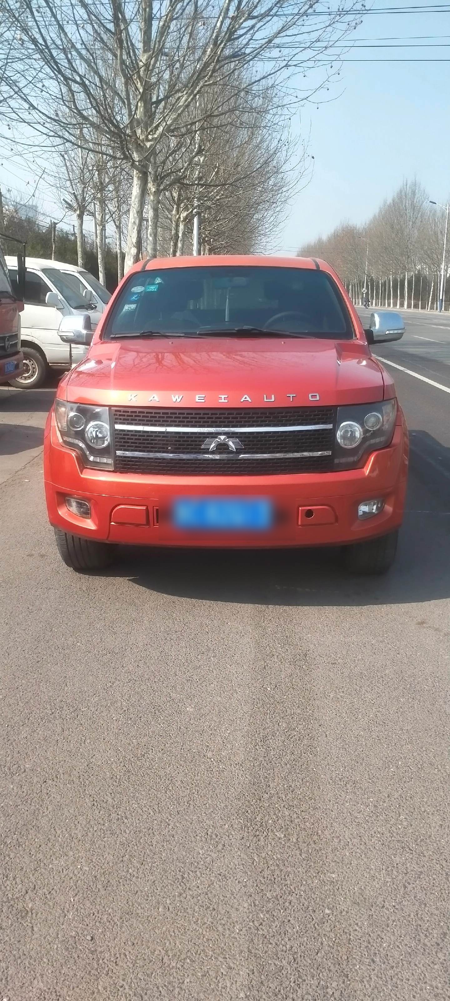 拿下卡威大皮卡,车况好,价格不高,新车裸车12万多,加长车斗,带一整年