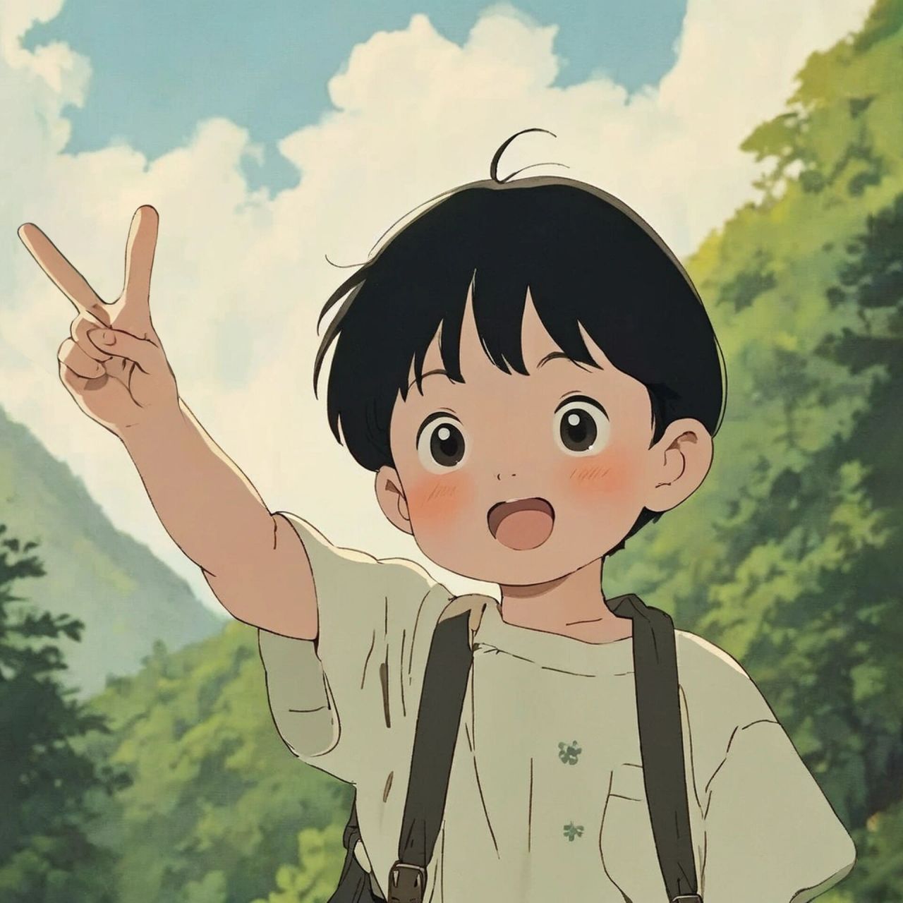 比耶田间|千与千寻|可爱动漫|情侣头像