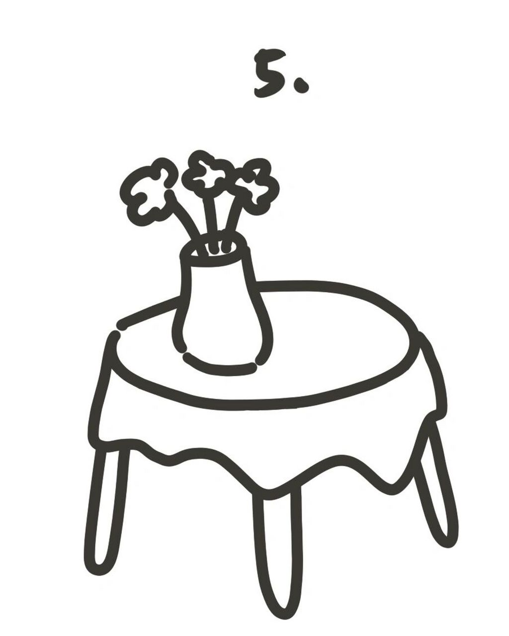 最近的生活类简笔画比较受欢迎,有宝贝私信说还想学画桌子,还能咋 !!