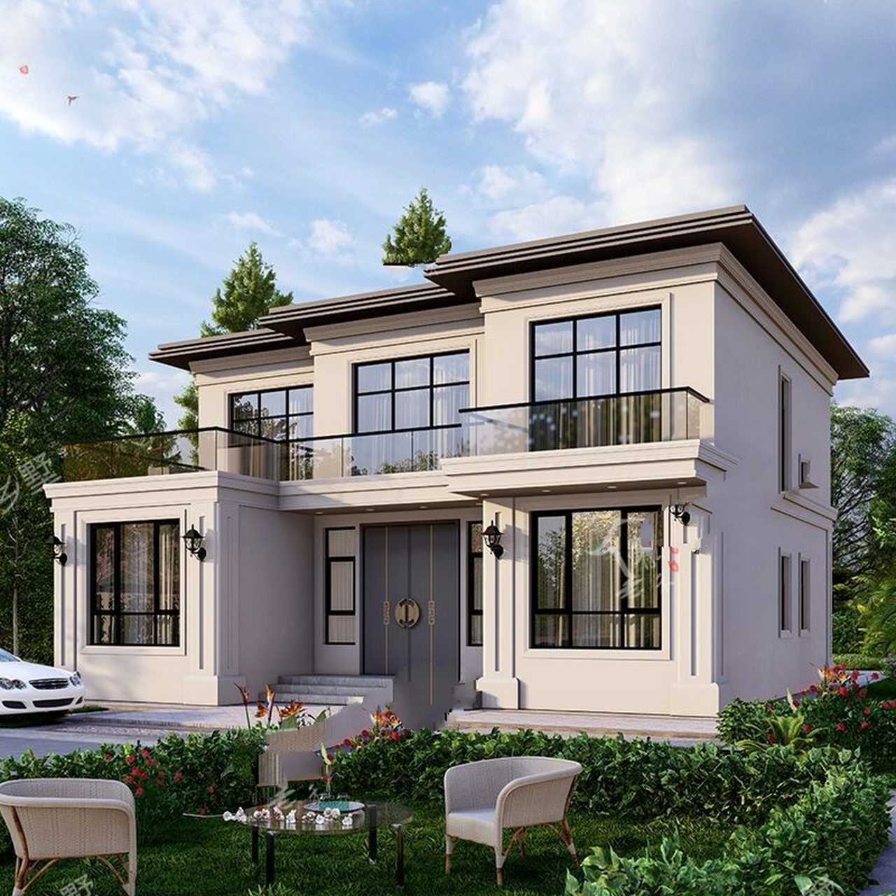 简单大气 推荐3款简单易建的二层别墅,外观选用现代风格,简约不失大气