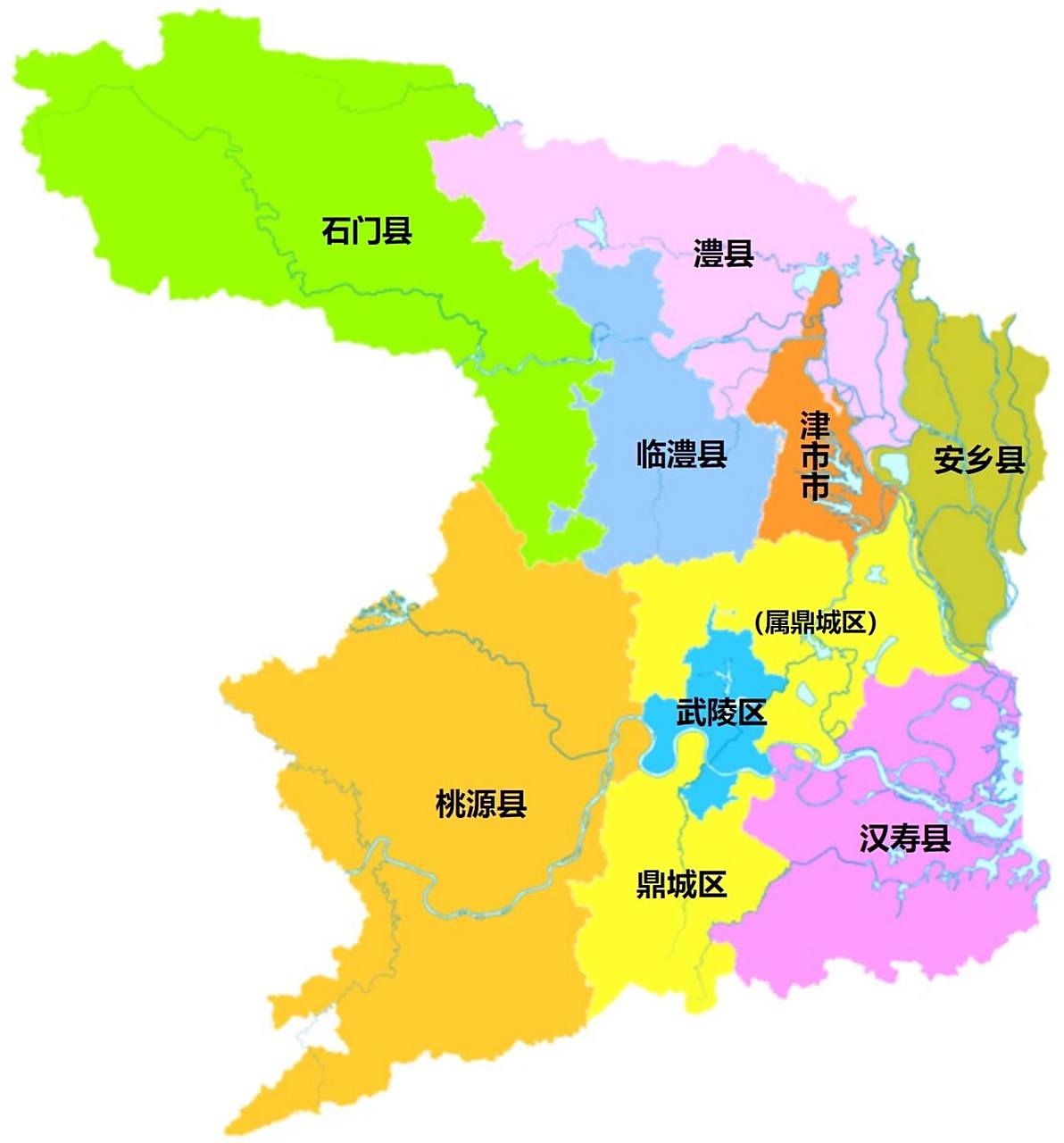常德行政区划 常德市,湖南省辖地级市,总面积为18200平方公里,常住