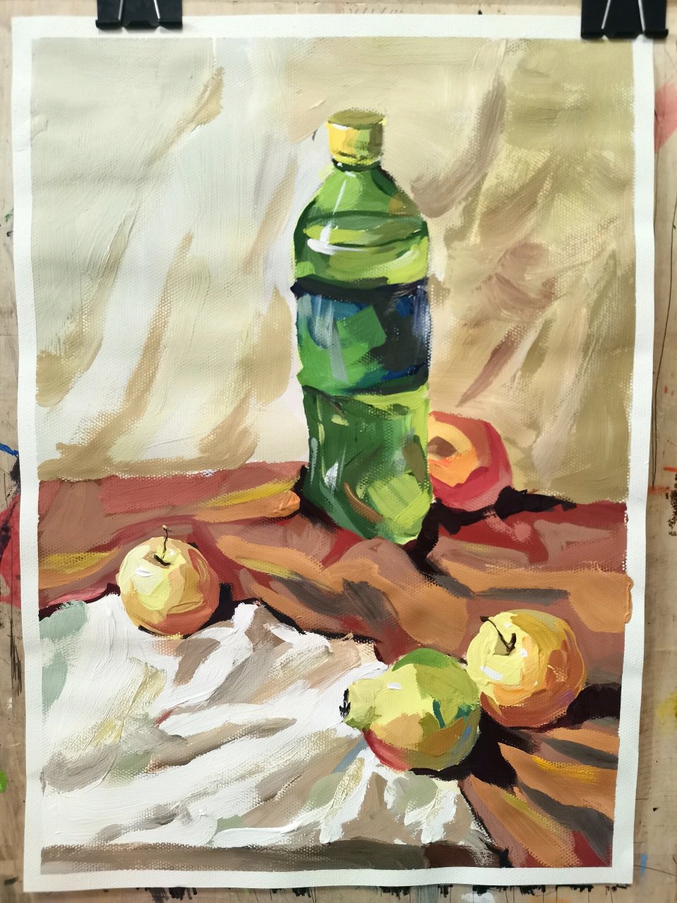 水粉静物 水粉静物练习,雪碧9696