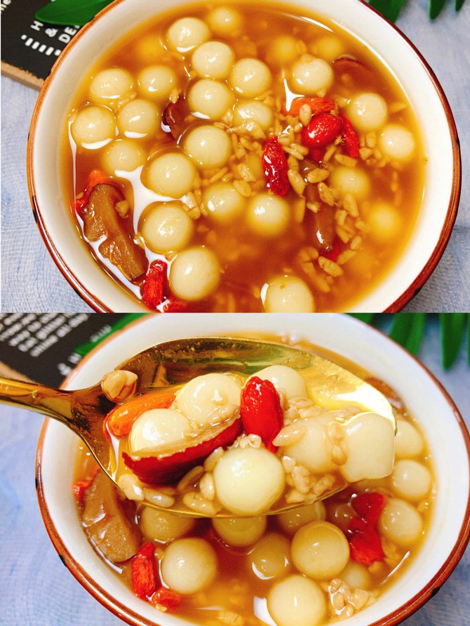 养生小甜品7515超好喝暖宫健脾红糖酒酿小圆子 91今天分享一个