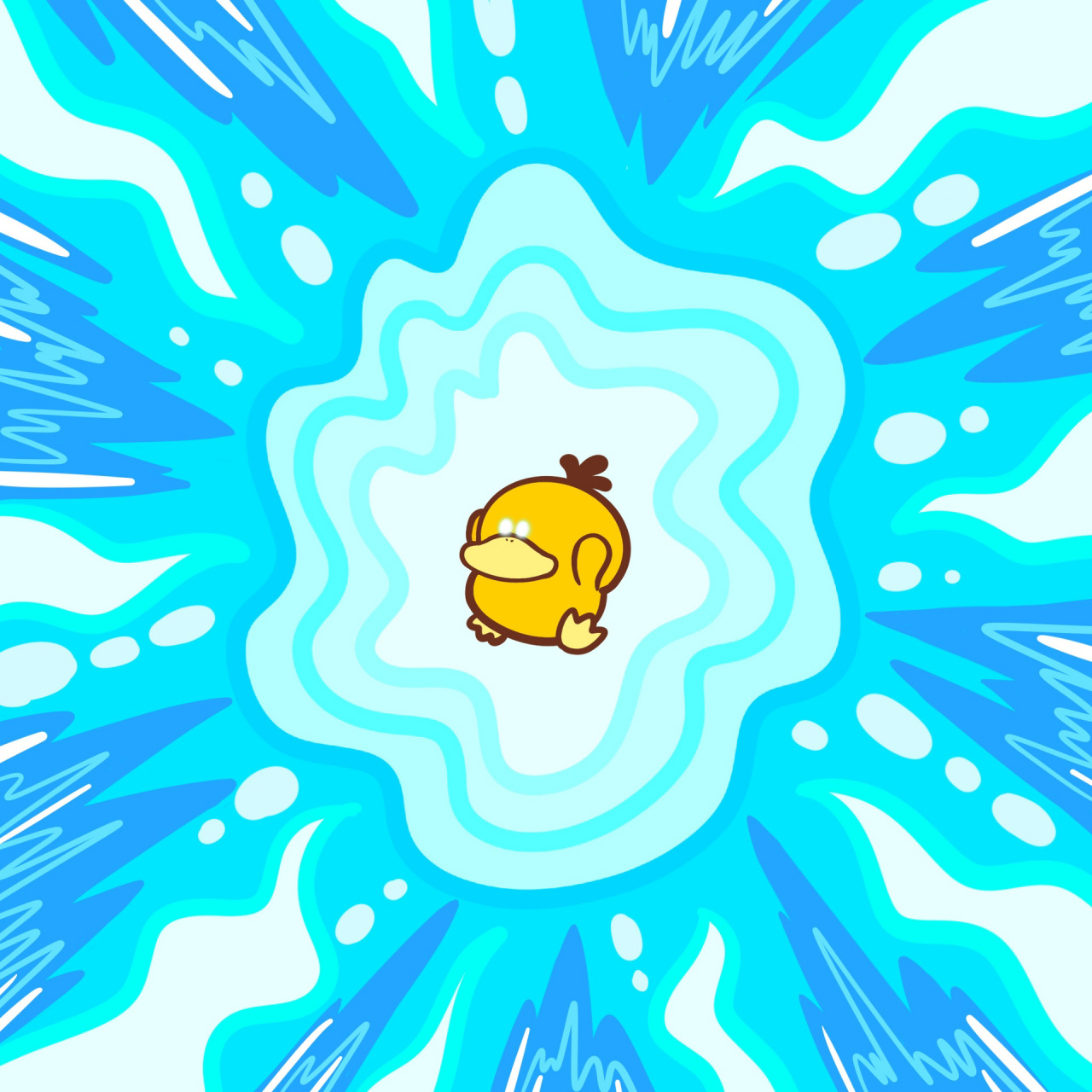 使用念力! 可达鸭技能头像,喜欢的可以自取.