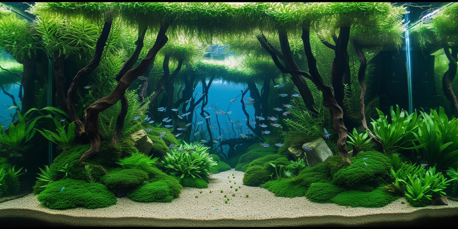 今天给大家分享12款超美的鱼缸造景设计效果图,希望能激发你的创意