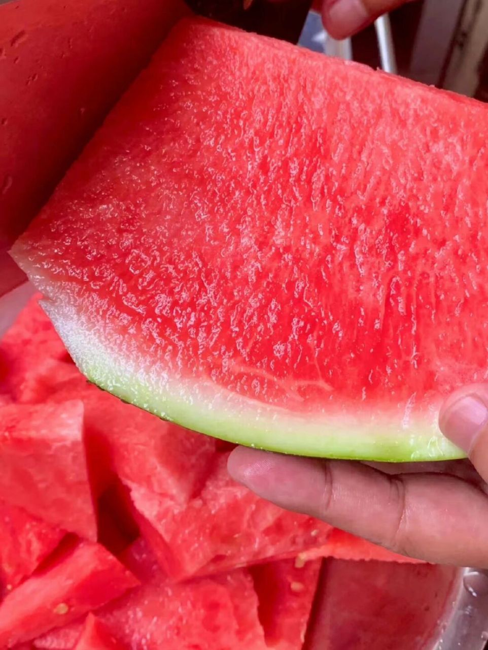 二选一 脆的还是沙的 西瓜就应该吃沙的,沙瓤西瓜yyds!
