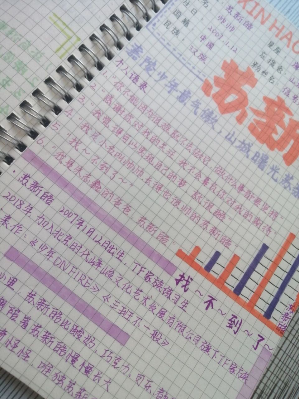 苏新皓手账来了/语录/金句 催死了,这不就来了嘛#苏新皓##禁止搬运