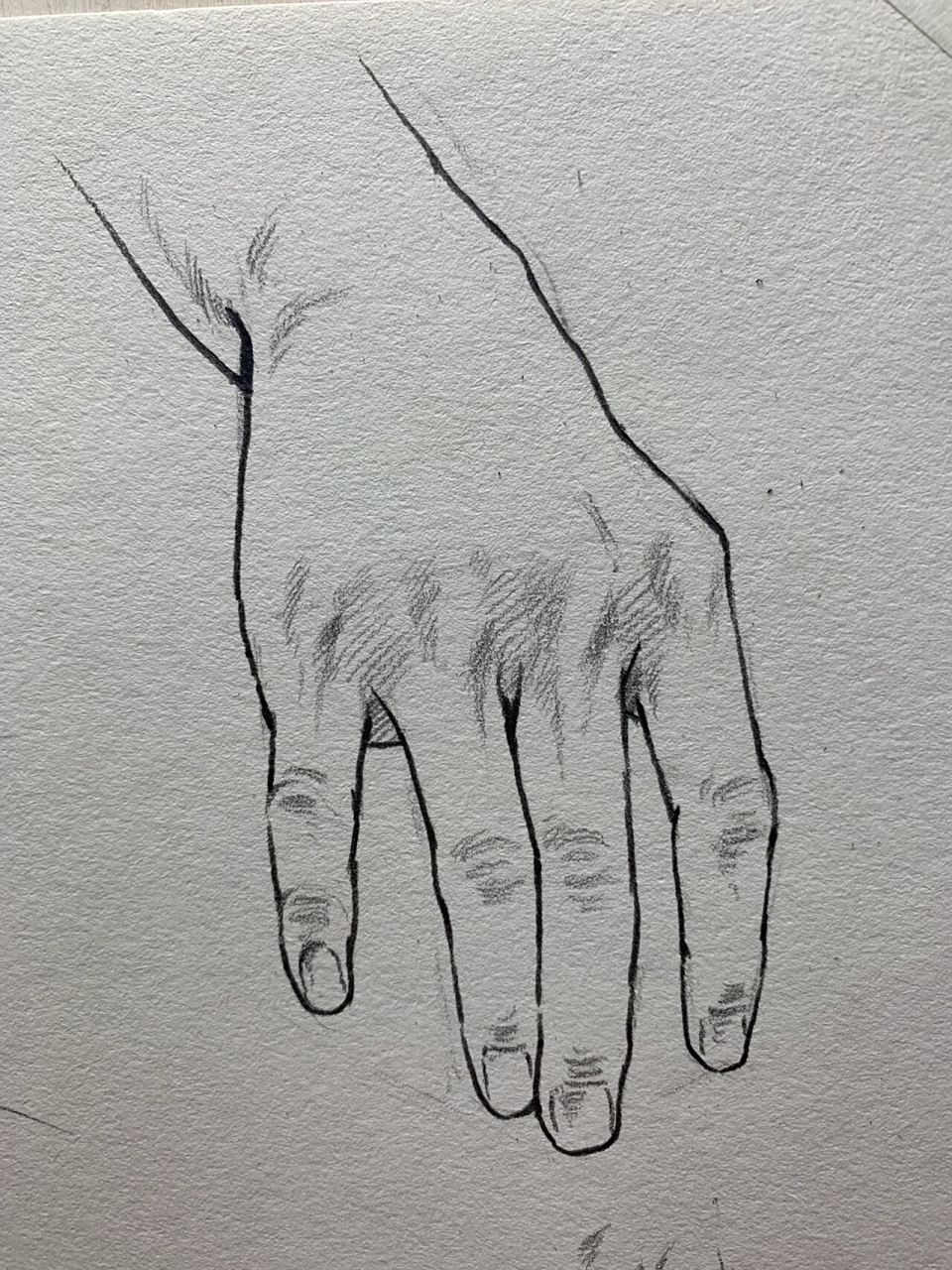 速写手部默写 手部结构理解,画手先画手背.