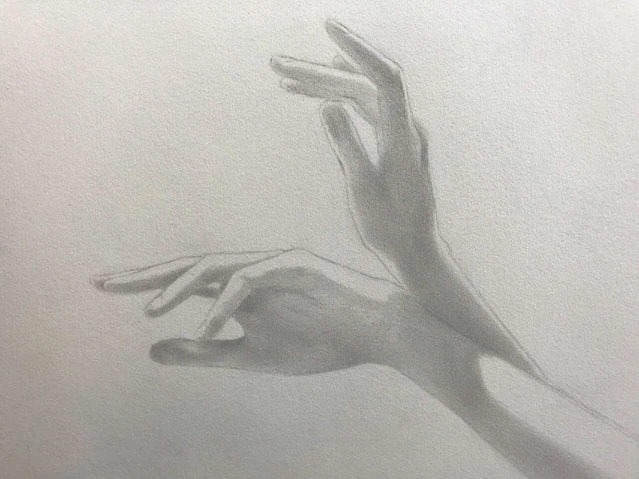 素描《手》过程图 | 手控