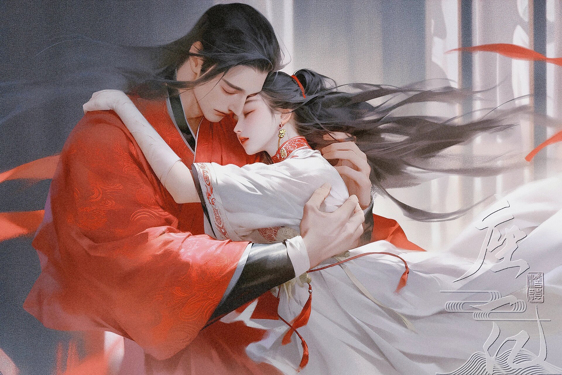 入怀·古风双人壁纸两张 520画了一堆双人图,哈哈哈,够我发好多天了.