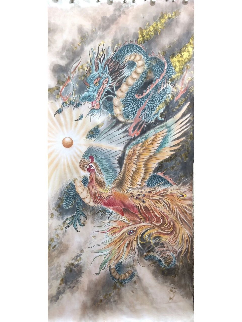 陈念岗作品 龙凤呈祥 6尺