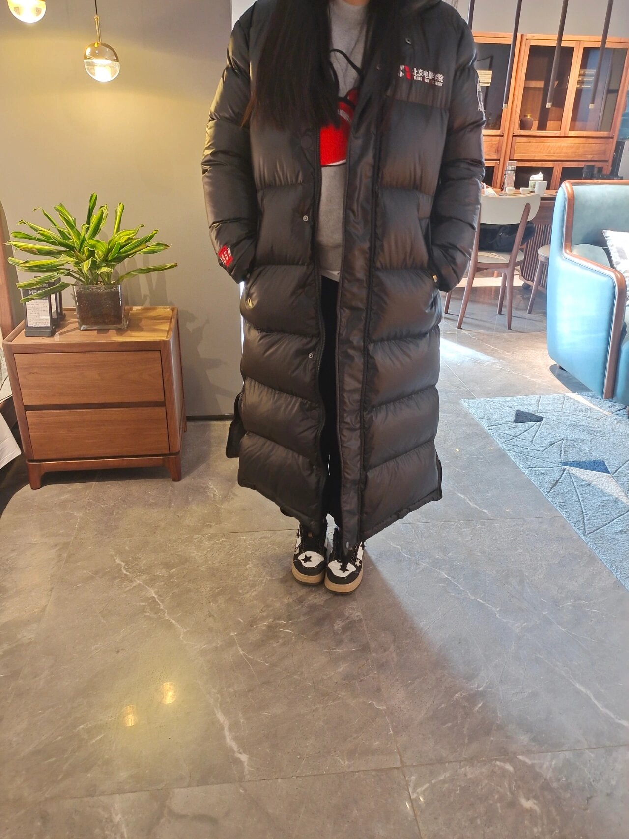 北京电影学院校服羽绒服太暖和了