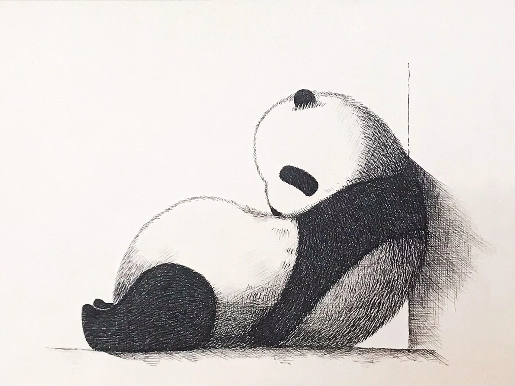 黑白装饰画 针管笔手绘 简单(附带过程) 【9/100】翻车小现场 	 临摹