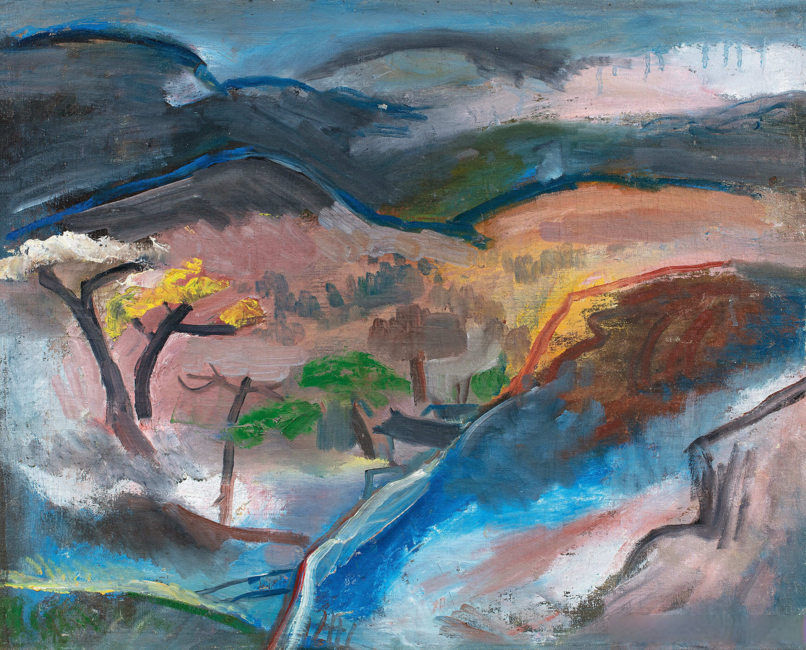 画家关良风景油画