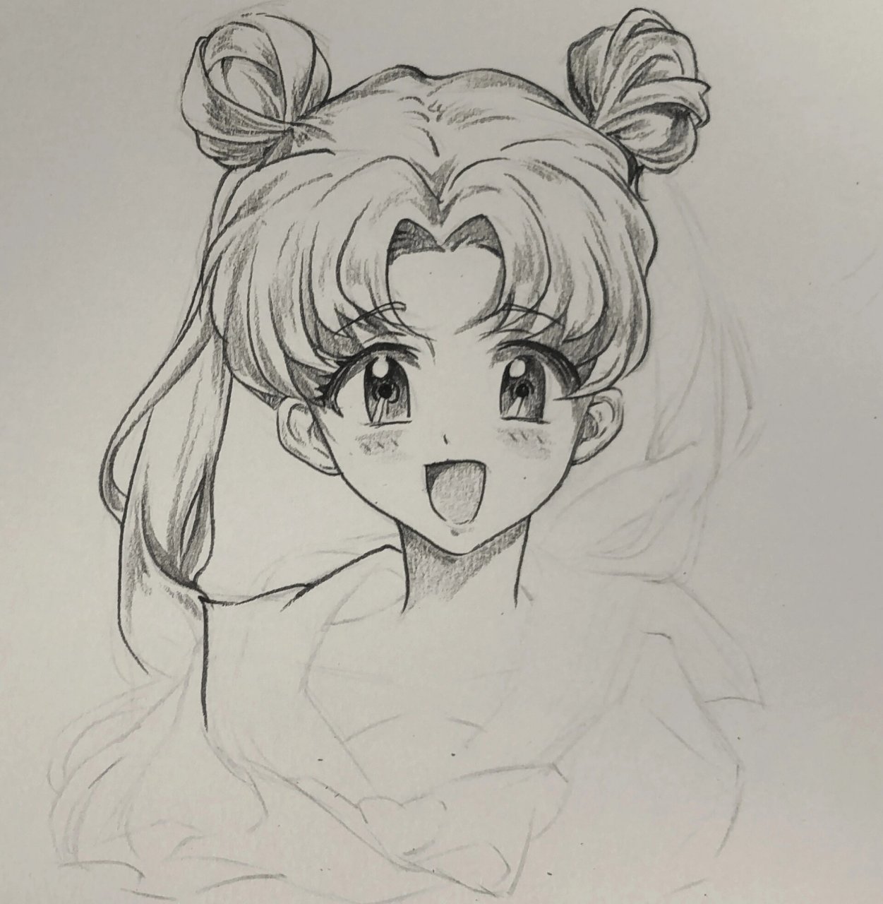 美少女战士 绘画工具:米娅炭笔
