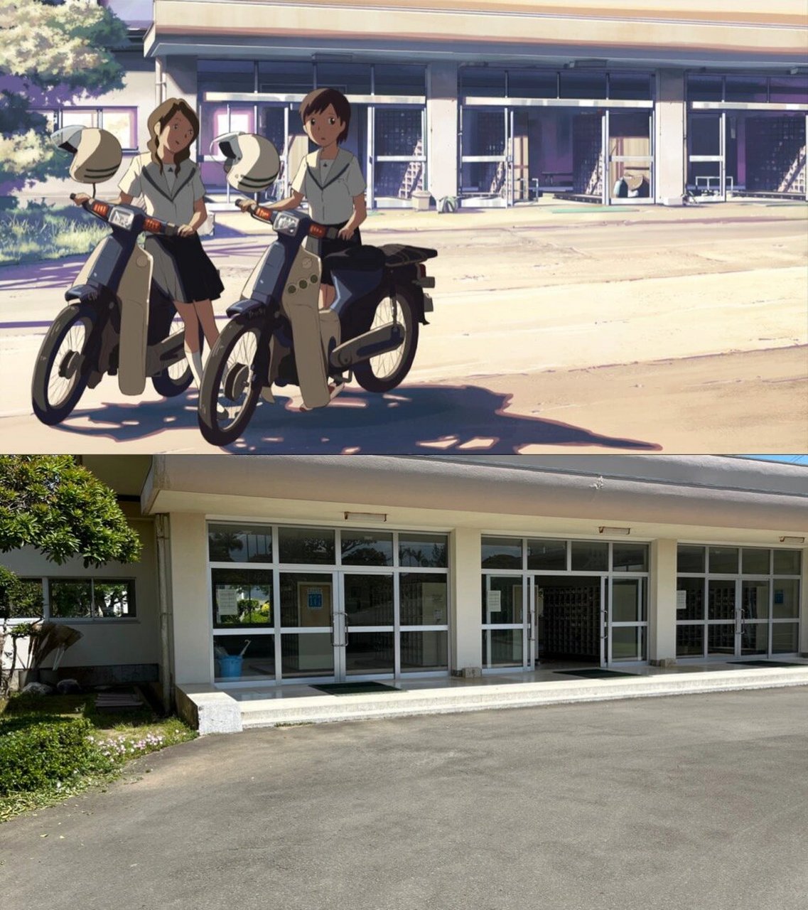 秒速五厘米—鹿儿岛县种子岛圣地巡礼 秒速五厘米中的学校原型学校在