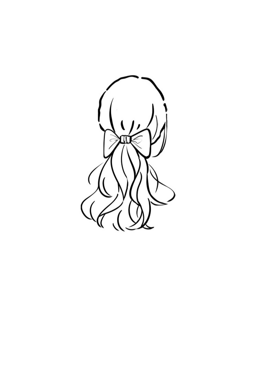 奔赴下一场山海 背影系列—手绘过程分享 简笔画|可爱女生|治愈|头像