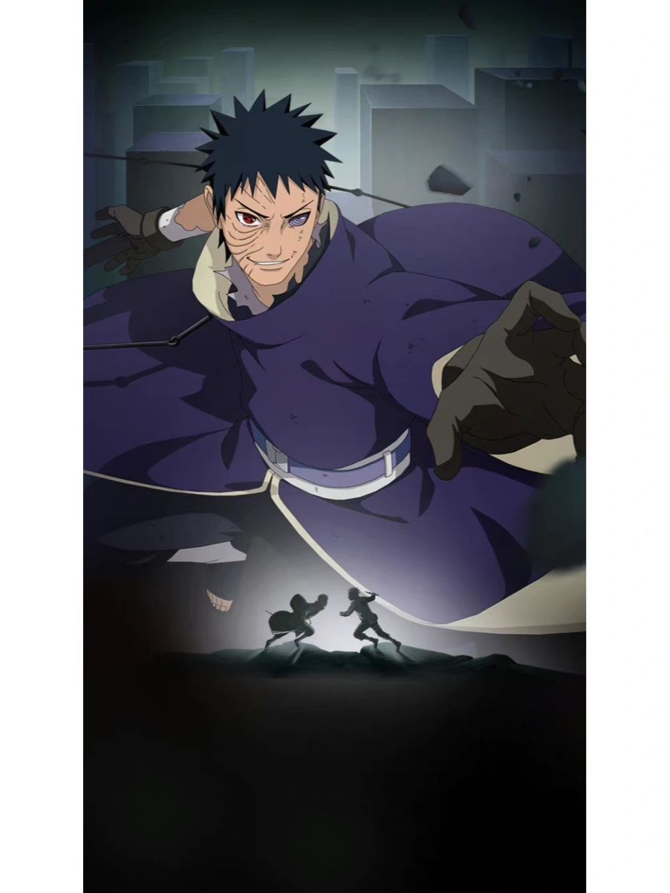 火影忍者手游壁纸无水印 宇智波带土 忍者之路面麻 宇智波斑 手游海报