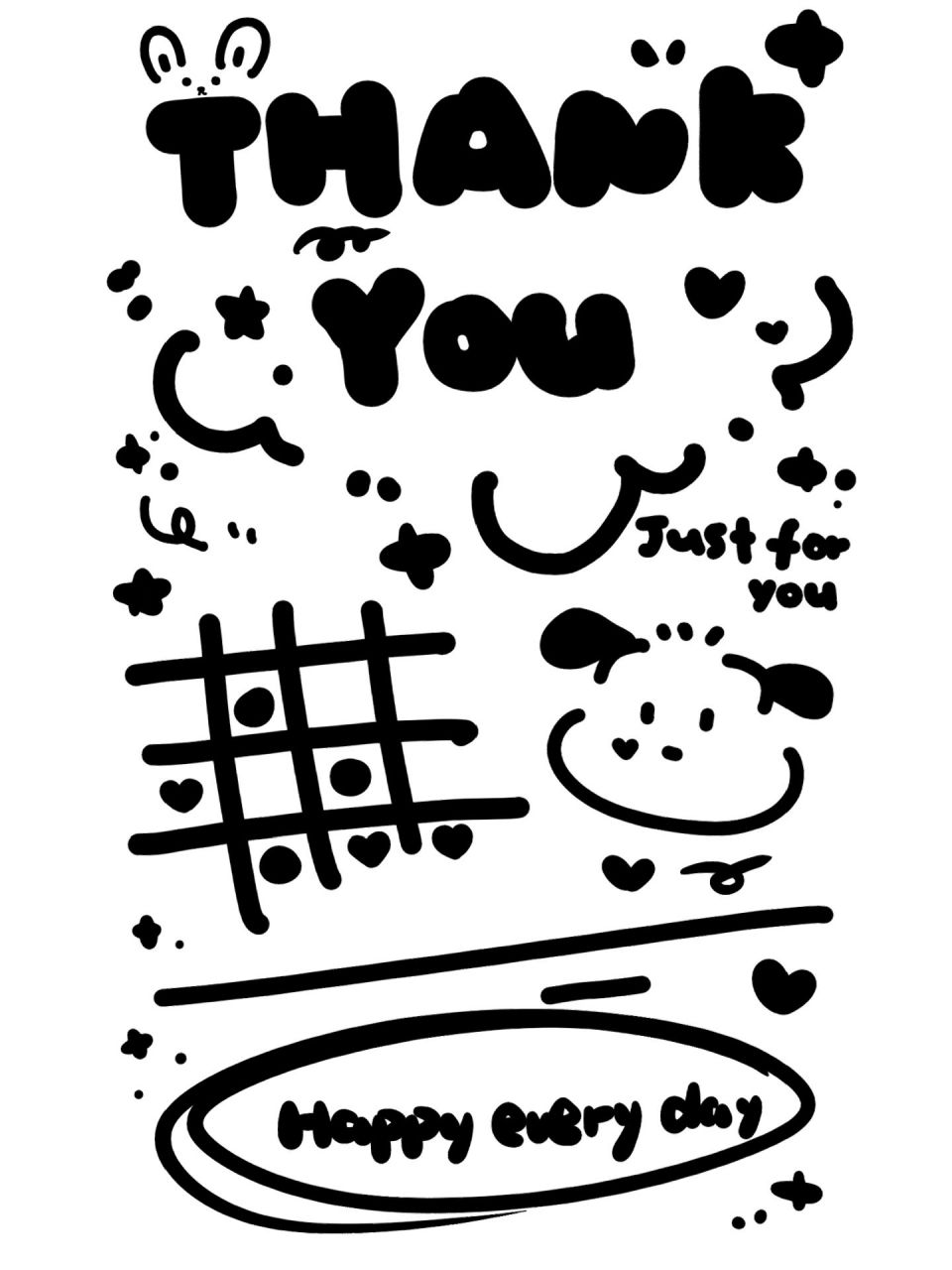 封口贴分享 黑白可爱小帕 适用于标签机的封口贴又来啦 这次是可爱的