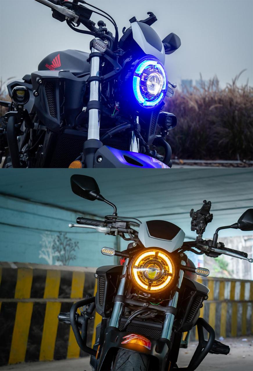 本田cb400f必鹰经典圆灯套装.