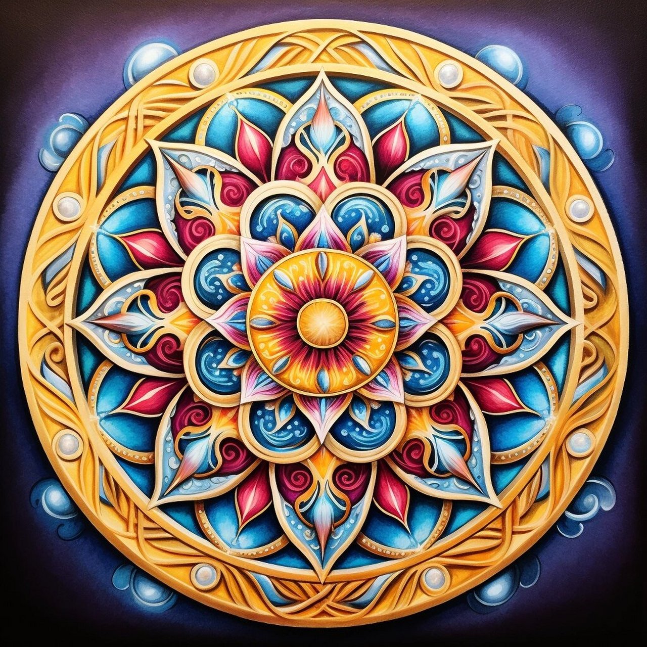 例如与朋友或家人一起创作曼陀罗作品