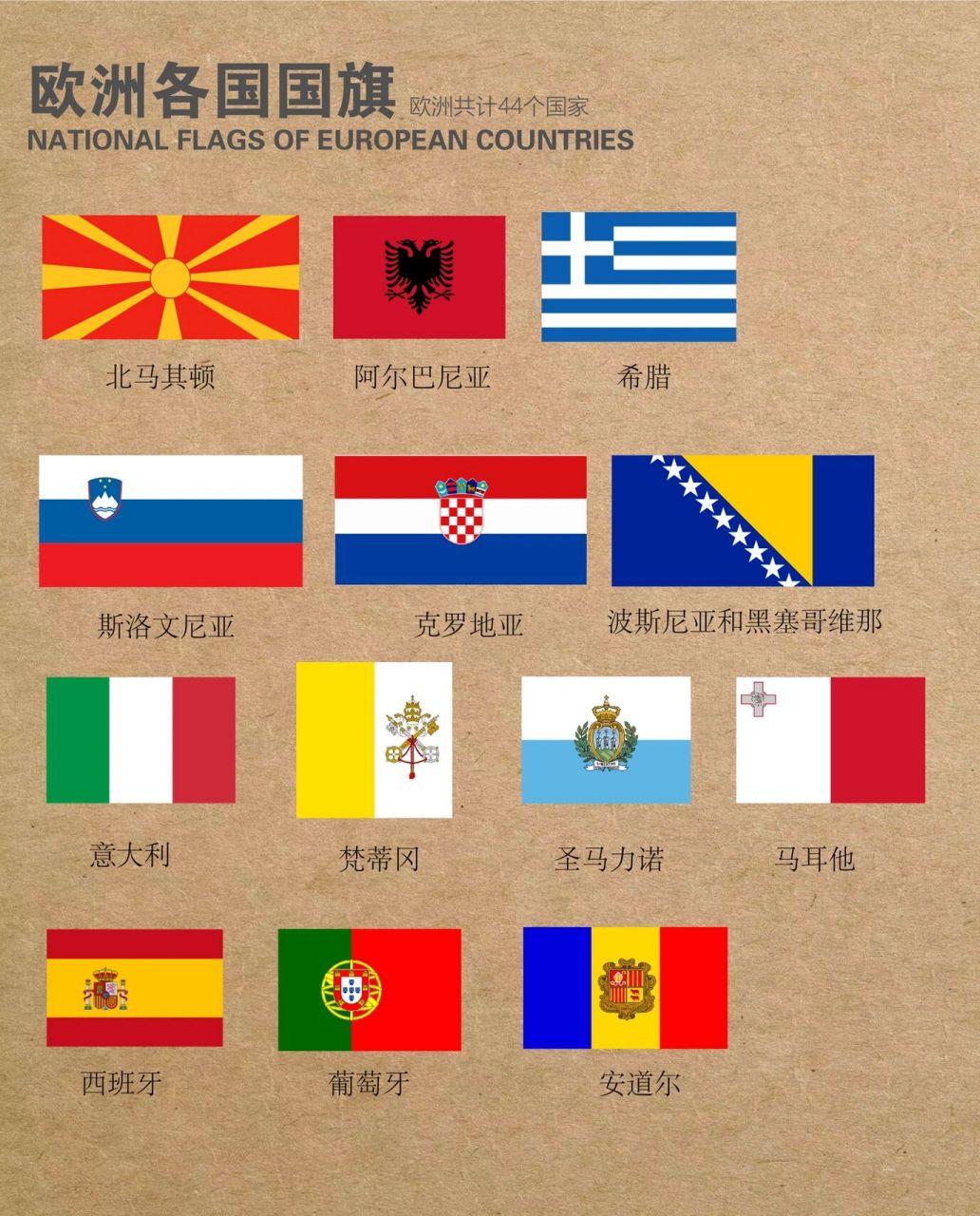 欧洲最好看的国旗图片