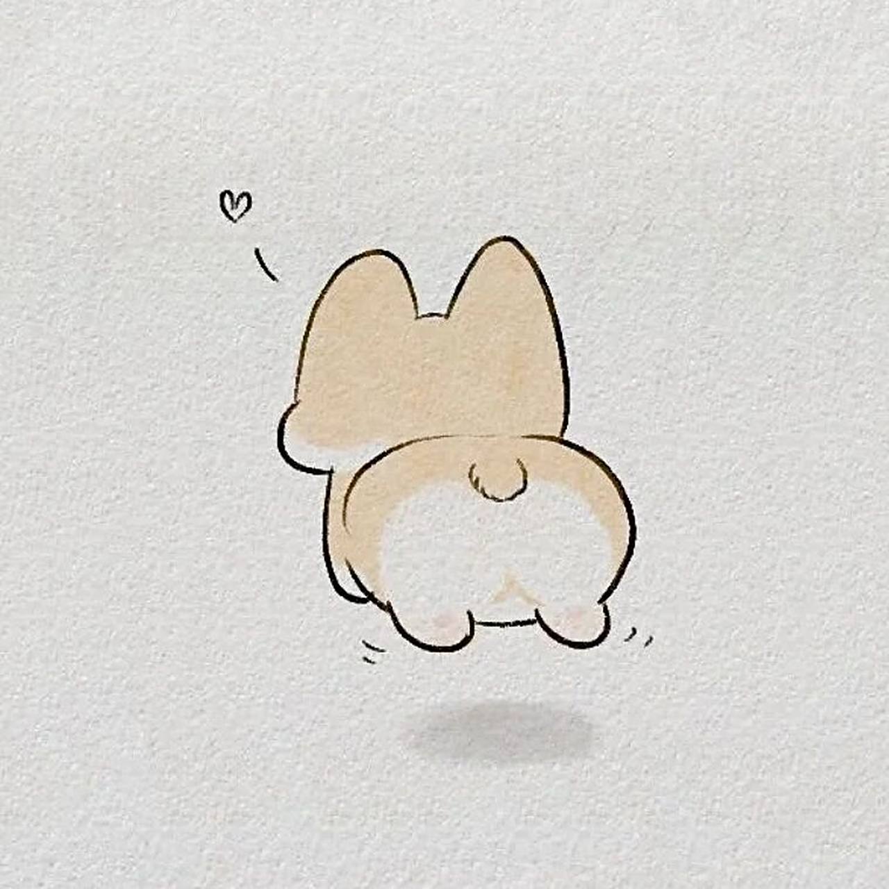 简笔画大全 短腿的柯基来啦#简笔画教程# #绘画