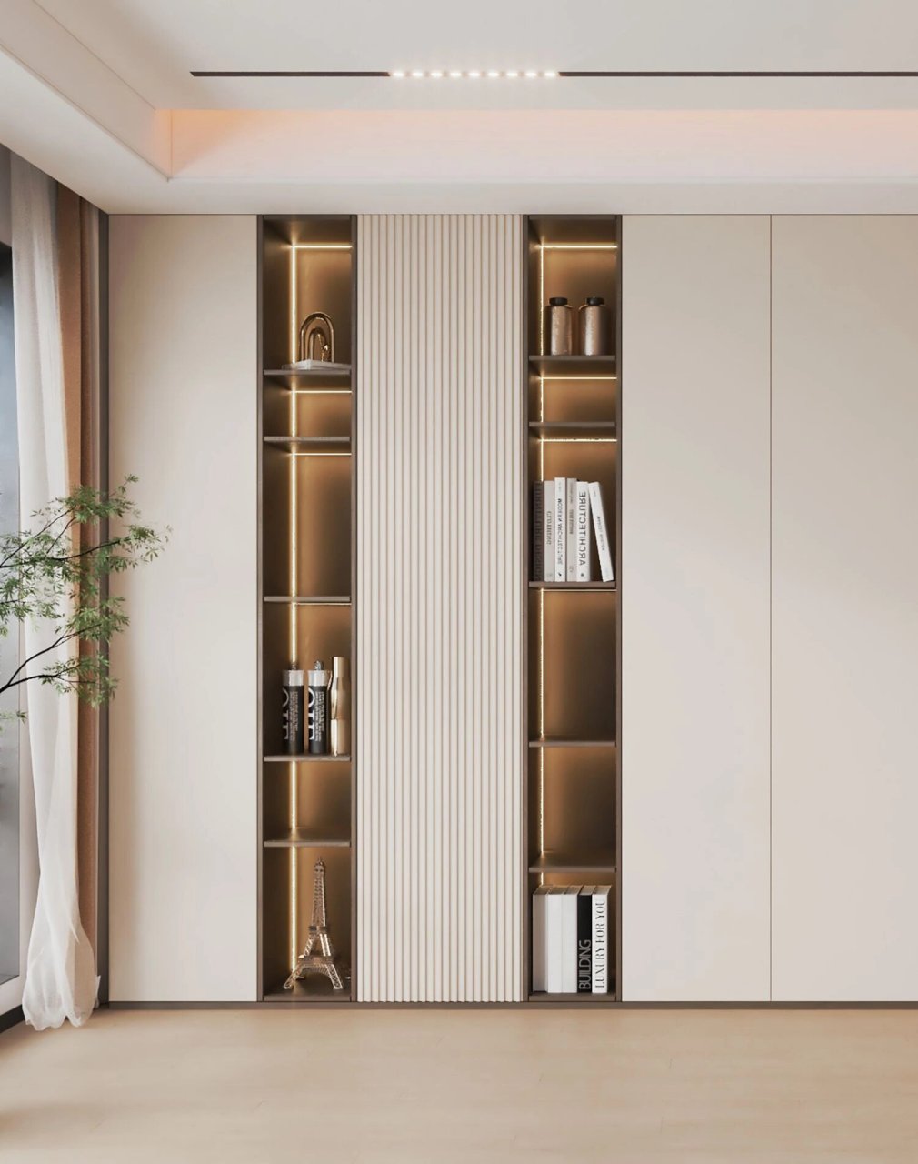 五款现代书柜颜色搭配,跟着装不翻车!