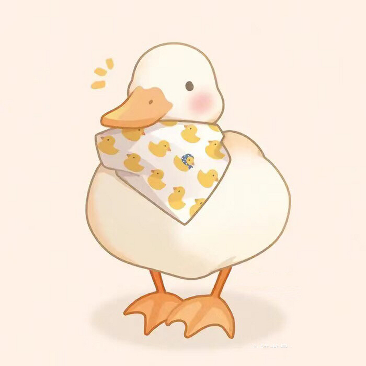 小鸭子头像 不是原创 感觉有点像情侣头像 闺蜜头像也可以