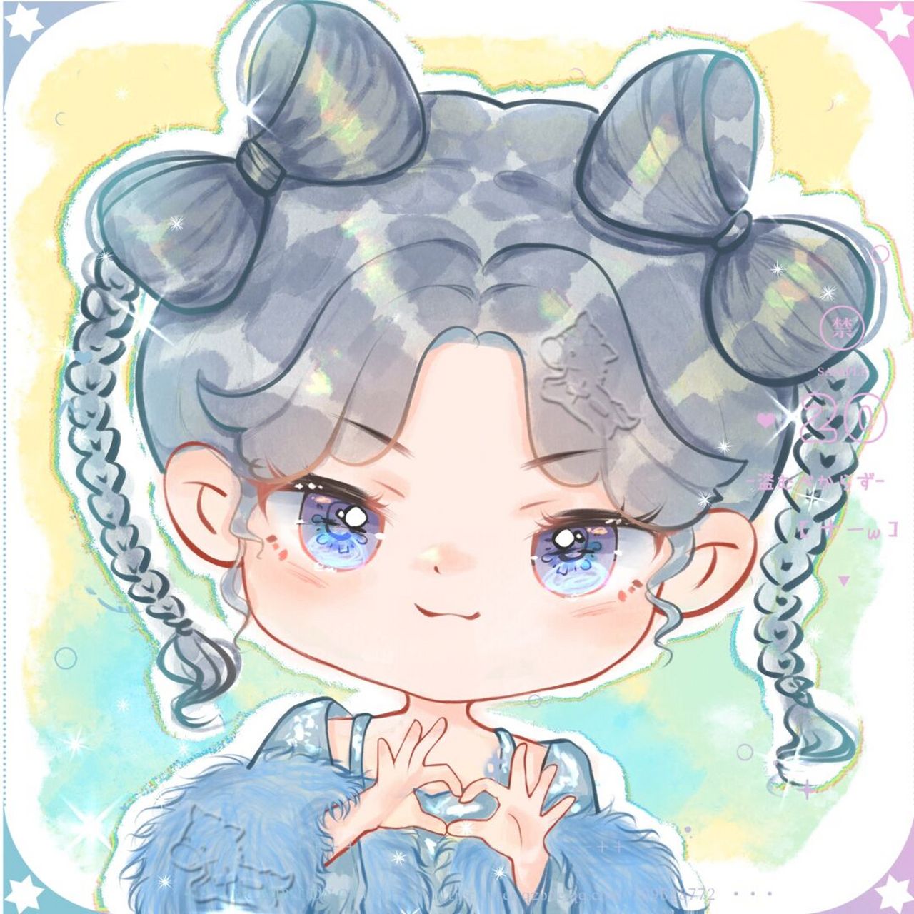 白鹿/蓝色/可爱q版 激情摸鱼~ 	 老师: 	 07商用二改 	 #q版人物