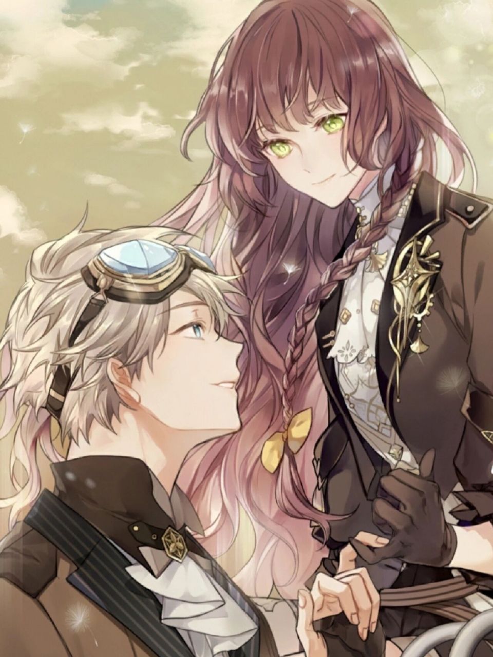 96住!好治愈的动漫男女背景图97