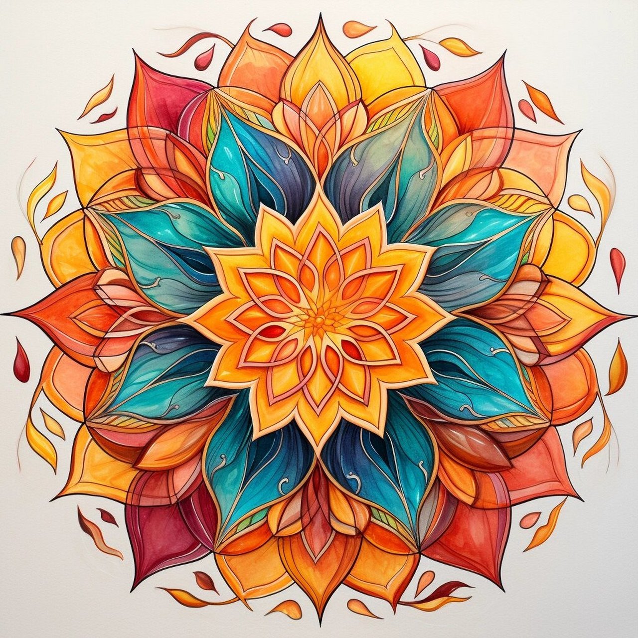 而曼陀罗的绘画可以作为一种非言语的情感表达方式,帮助个体将自己的