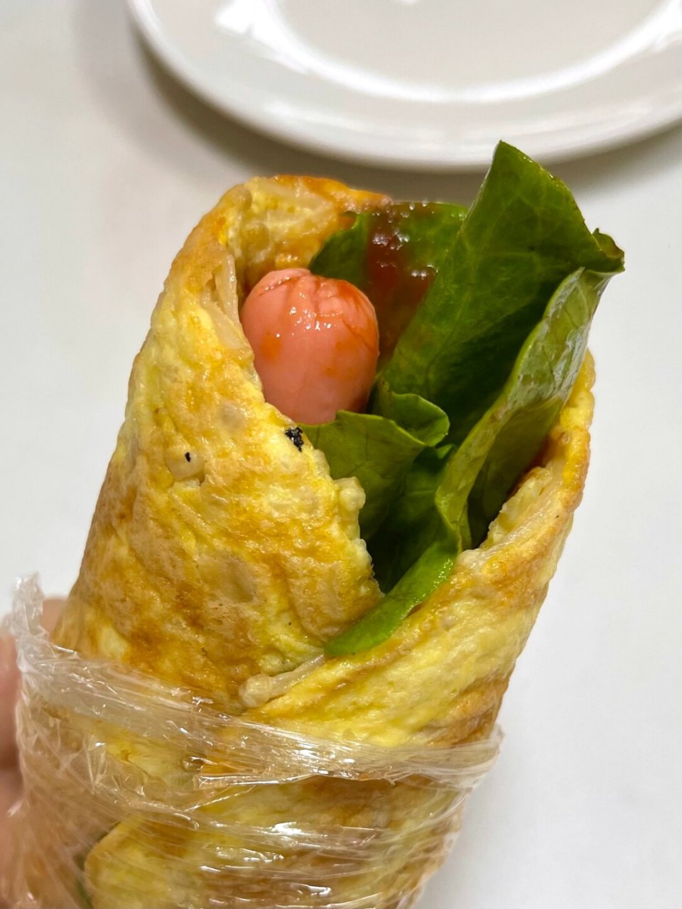 巨掉秤的金针菇鸡蛋饼 懒人做法hhh!