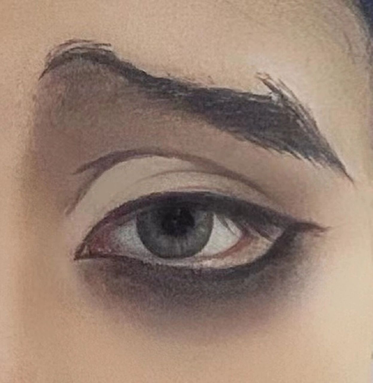 吴尚宇眼妆～ 练习打卡第五天00 后面是对比图嘿嘿