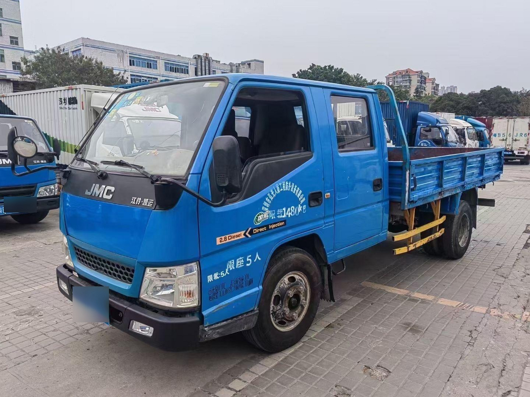 16年江铃凯运双排平板,后双轮3.3米车厢,可下地库,靓车价不高