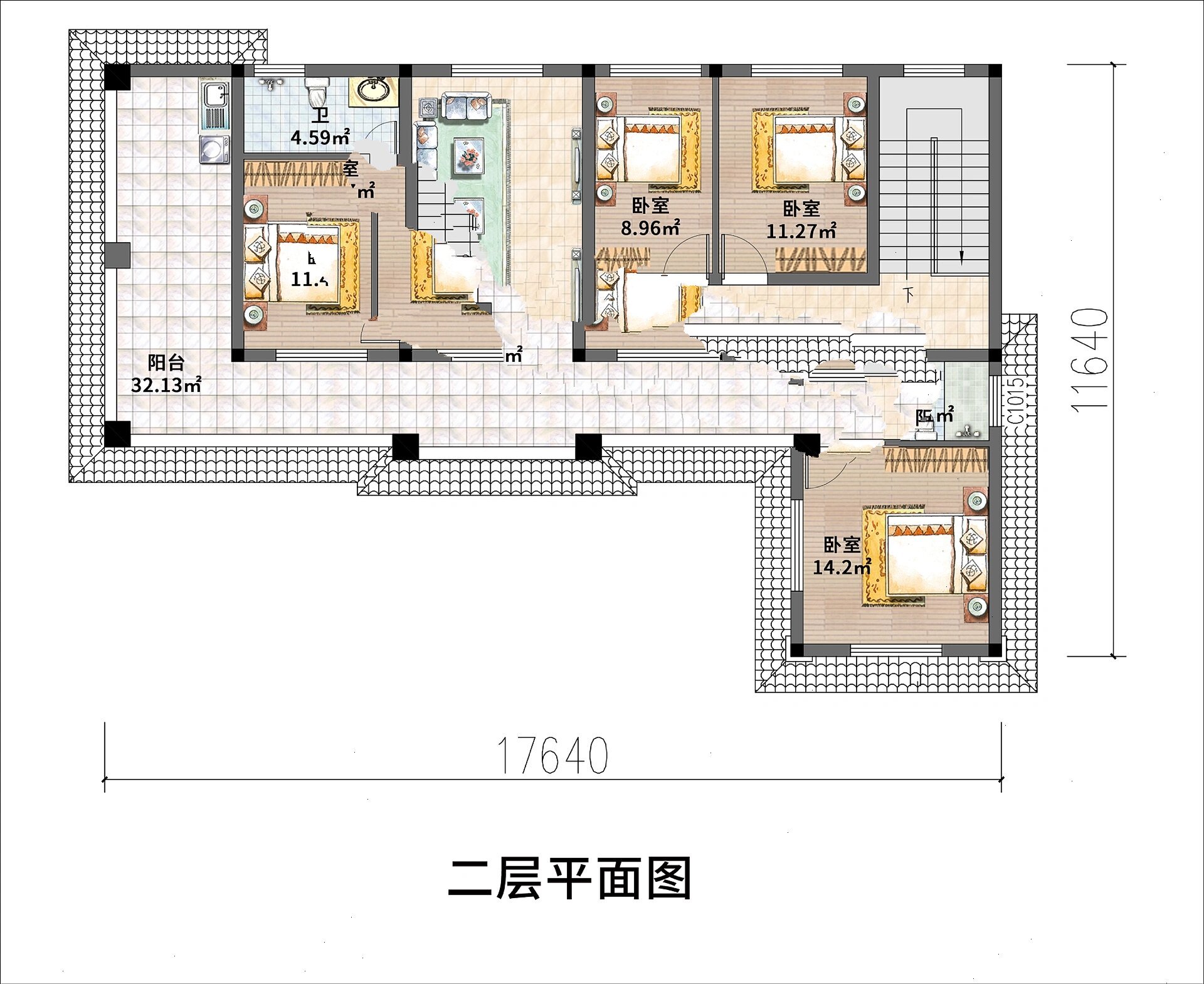 7字形房屋设计图图片