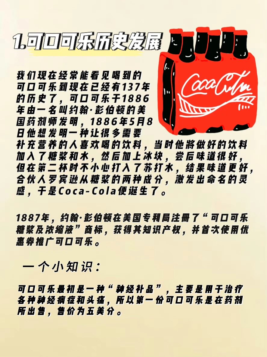 play分享|可口可乐诞生历史