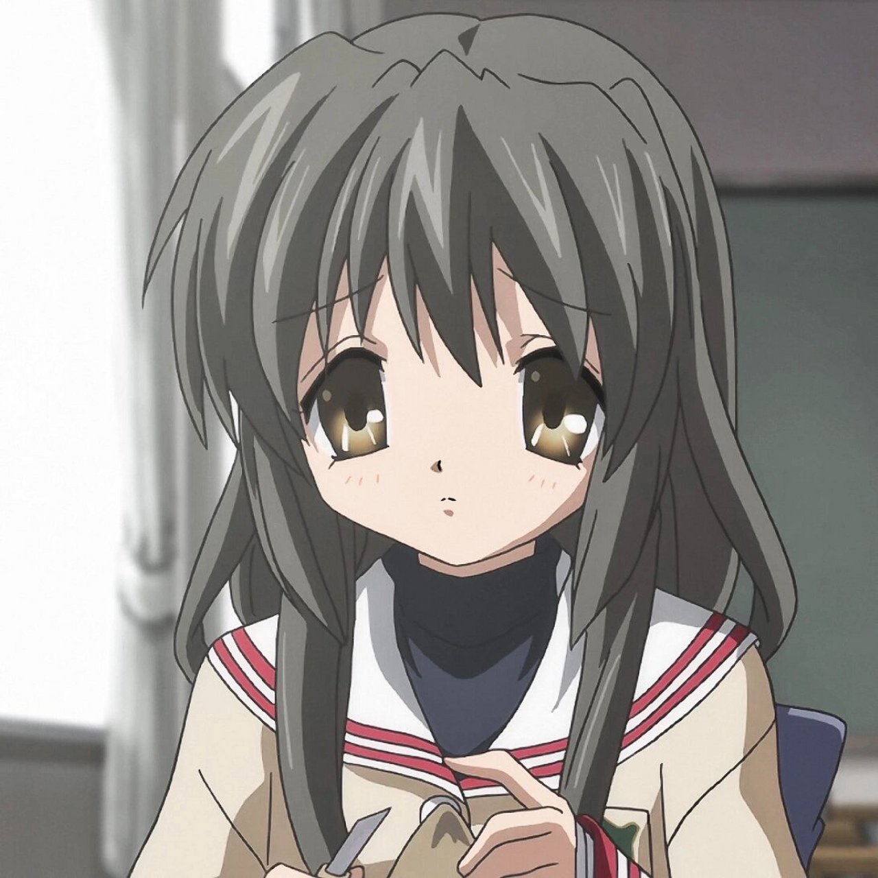 动漫头像~clannad「风子」 我一半的眼泪都献给了风子 自截头像 二传