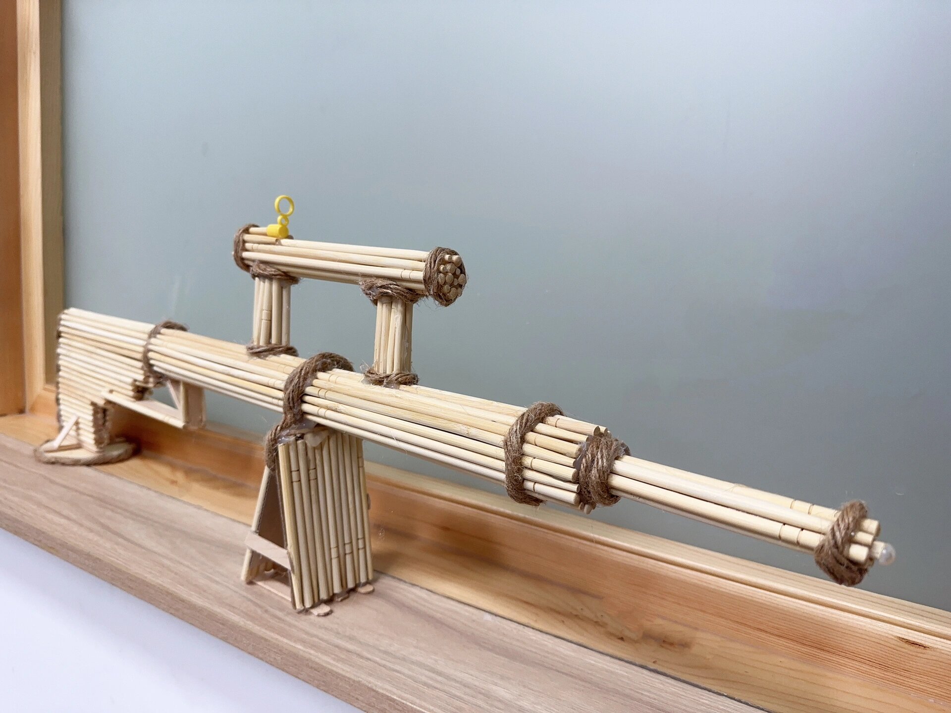 筷子手枪 幼儿园diy 废物利用