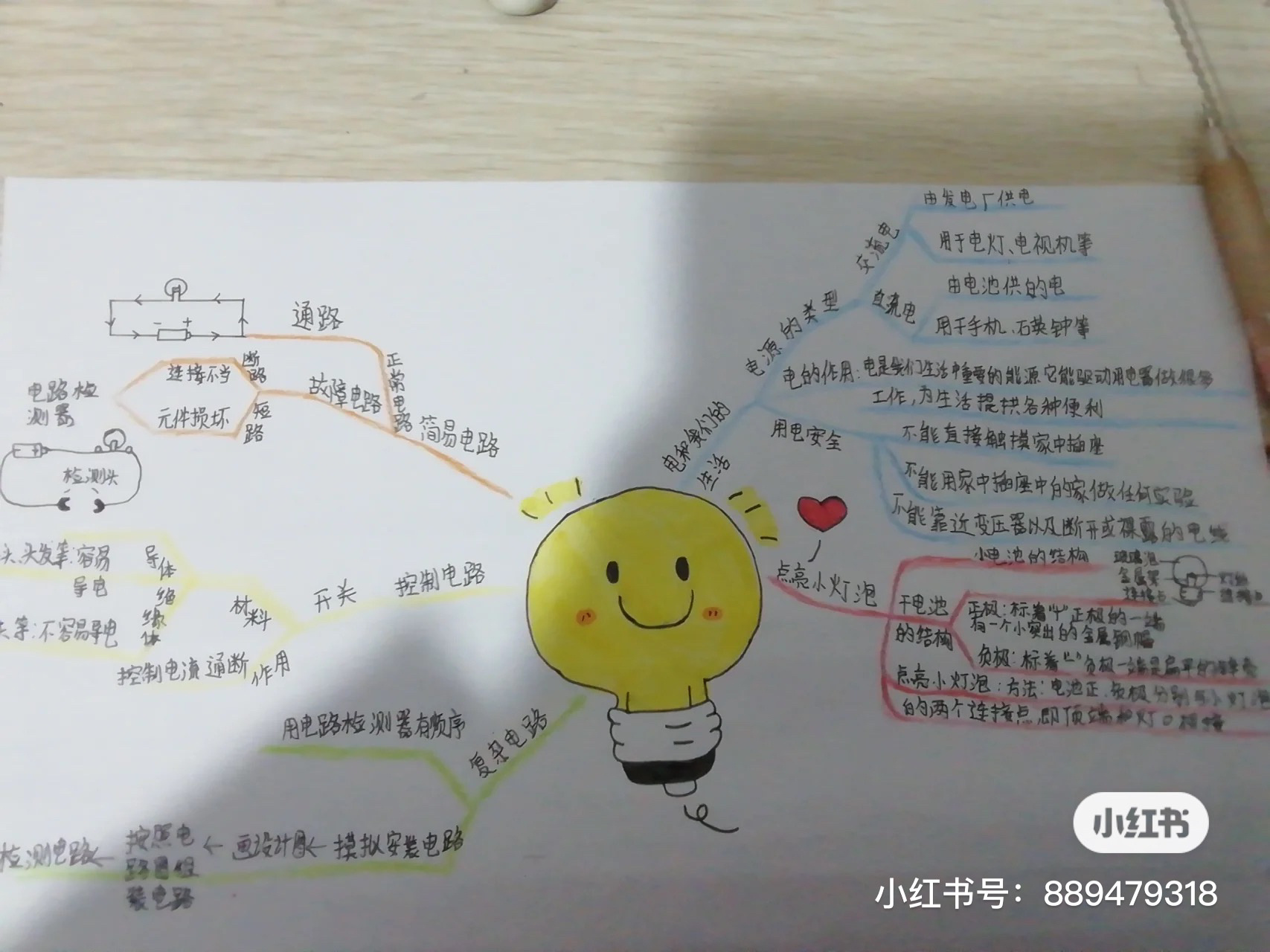 四下科学思维导图简单图片