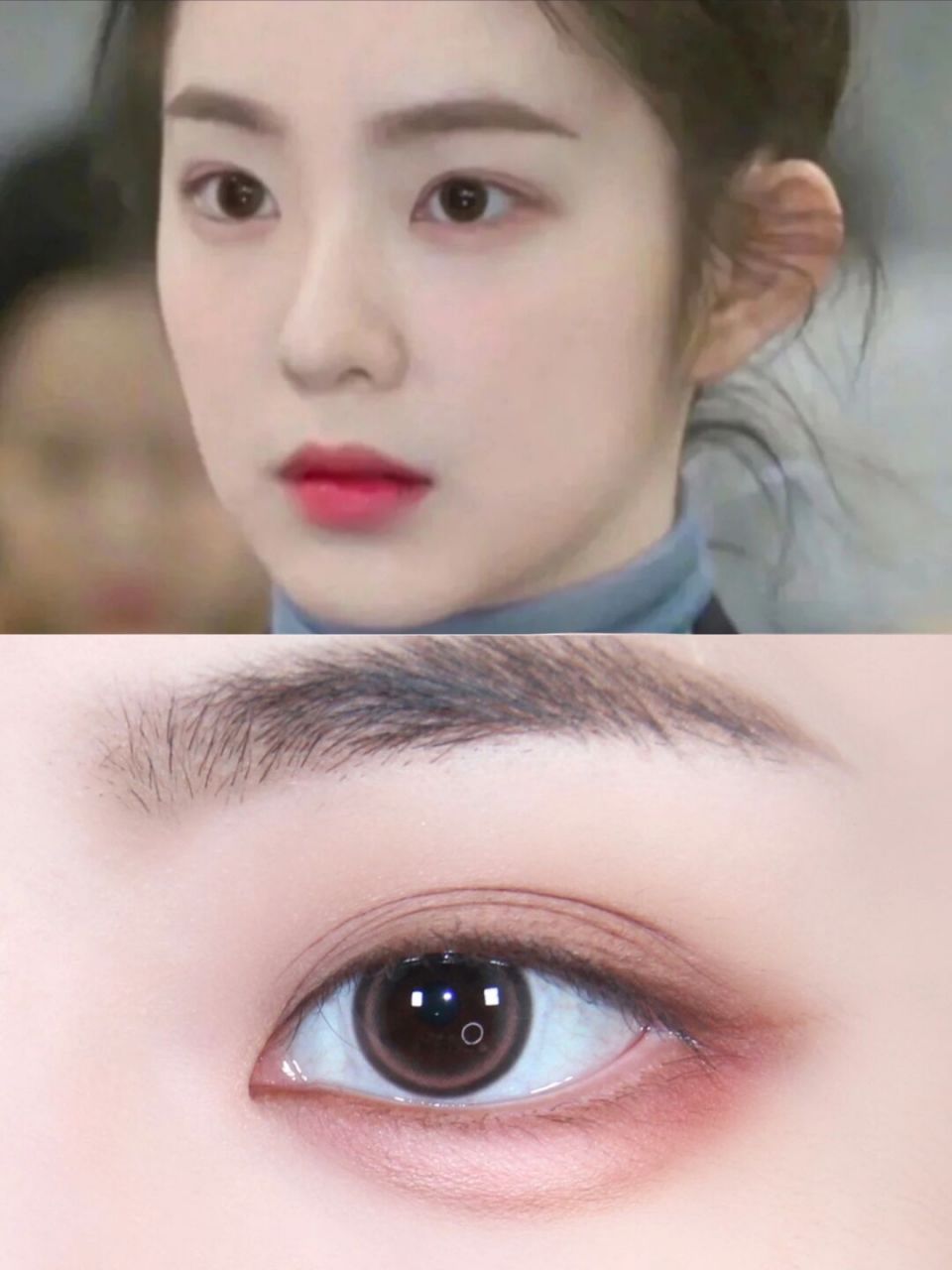 裴珠泫的这个妆容好春天～ 粉粉嫩嫩的吼有温柔无辜氛围感 一整个被