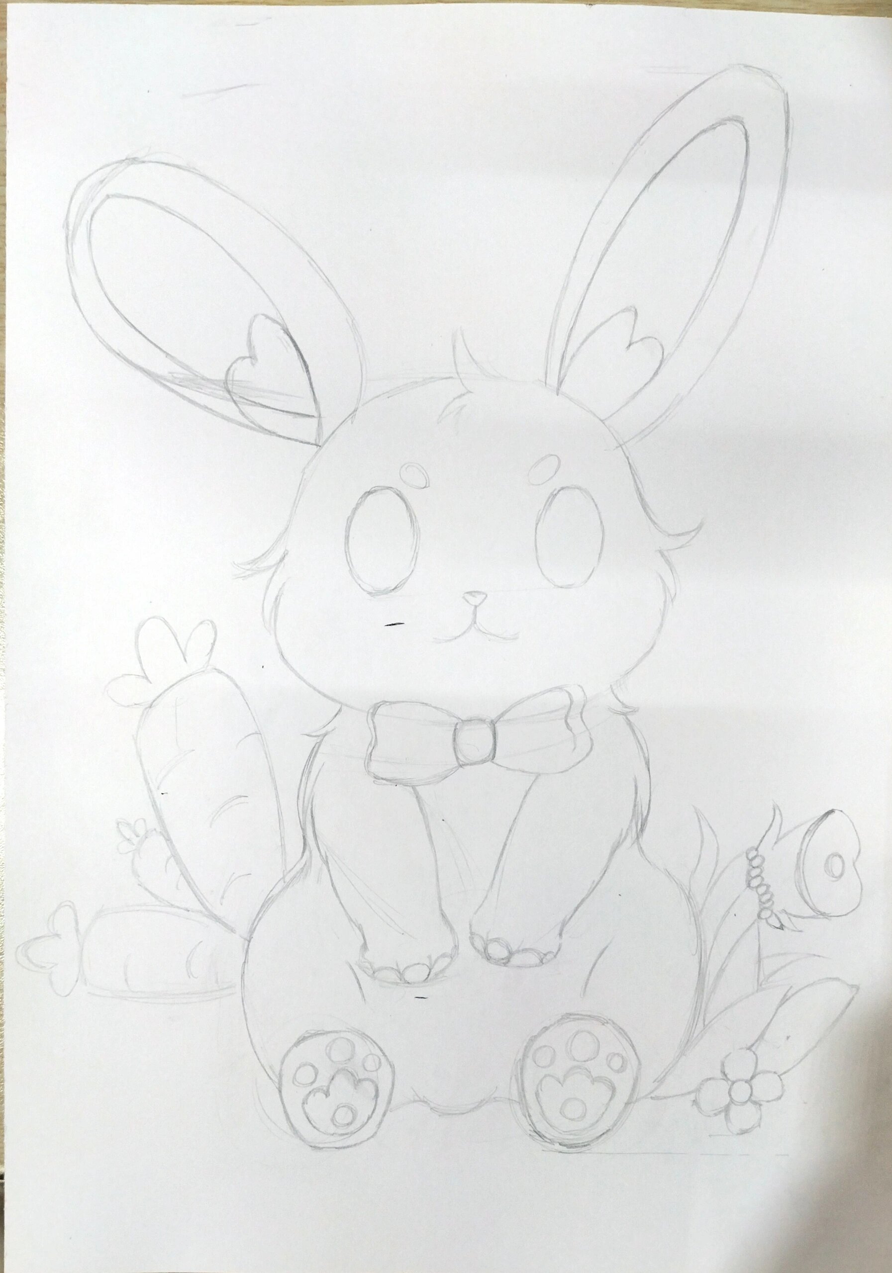 小动物插画《兔子》     插画步骤图