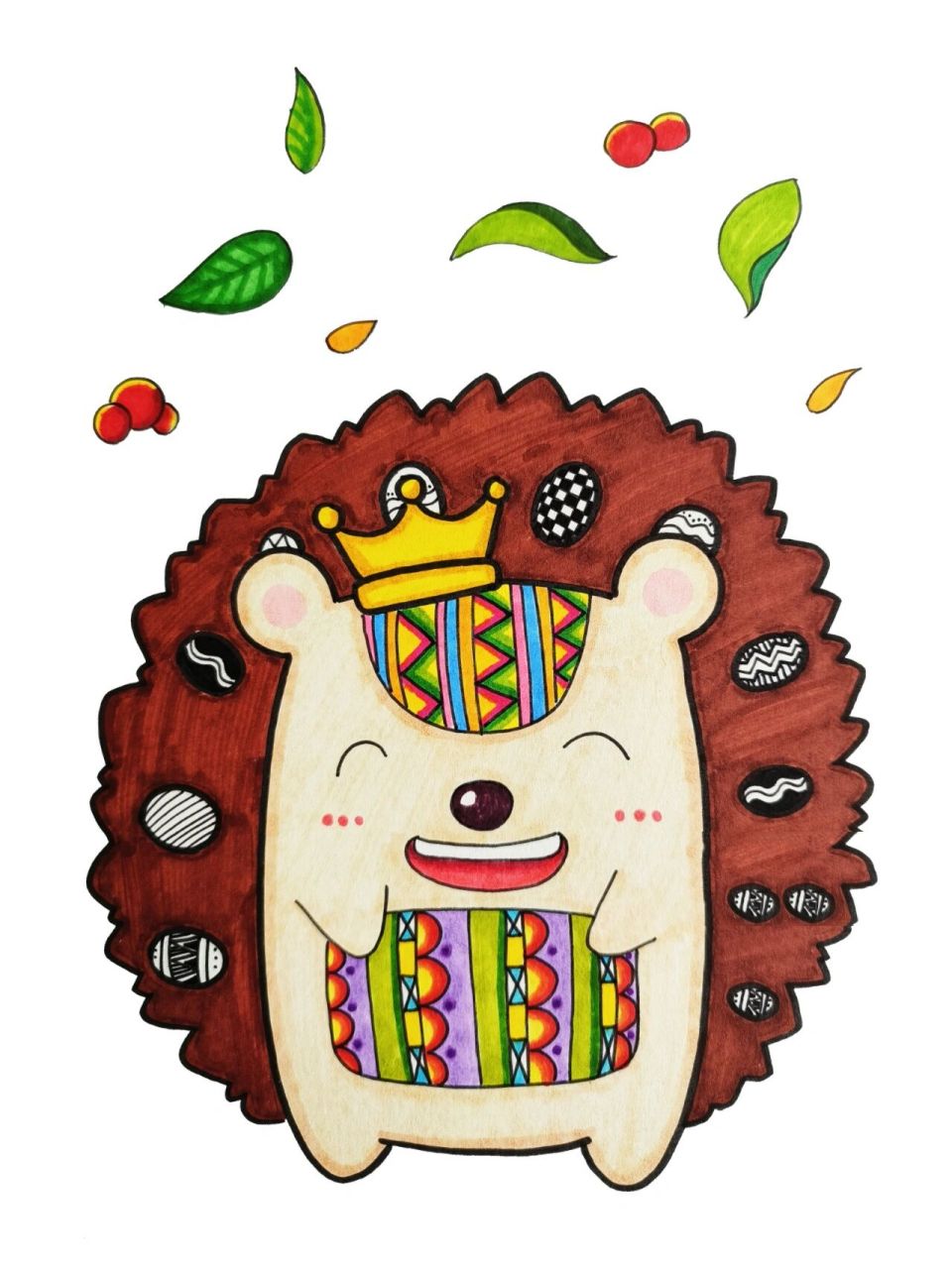 带刺的朋友 今日分享内容带刺的朋友,刺猬创意美术课程 建议6--9岁